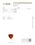 GIA Certified 13.48 ct Spessartine Garnet Triangular