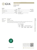 6.90 carats Natural Emerald F1 Round Shape 12.03 - 12.11 x 7.79 mm GIA # 5221490947