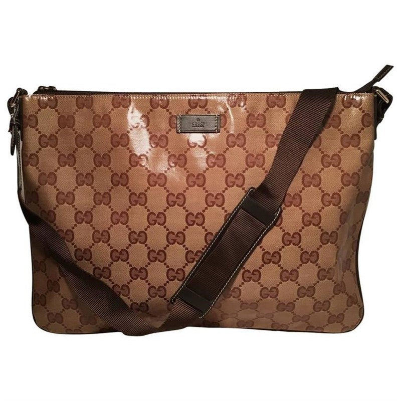 Gucci GG Monogram Coated Canvas Large Messenger Bag