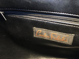 Carlos Falchi Vintage Blue Snakeskin Shoulder Bag