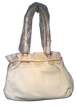 Isaac Mizrahi White Leather Shoulder Bag