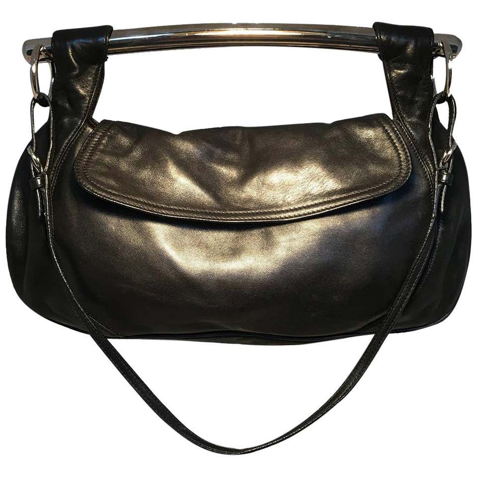 Prada Women's Small Logo Pebbled Leather Crossbody Bag
