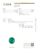 GIA Certified  Oval Shape Natural Emerald Cabochon