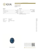 GIA Certified Oval Shape Burma Blue Sapphire