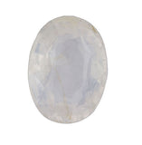 GIA Certified Oval Shape No Heat Natural White Sapphire