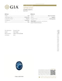 GIA certified Oval Shape Dark Blue Sapphire