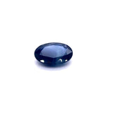 GIA certified Oval Shape Dark Blue Sapphire