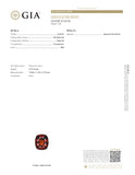 GIA Certified 9.79 ct Spessartine Garnet Cushion