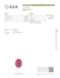 GIA Certified  Oval Shape Ruby