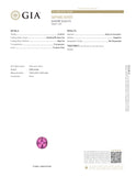 GIA Certified 2.50 ct Purplish pink Sapphire Cushion