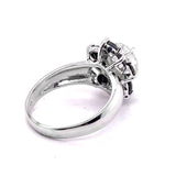 2.93CT NATURAL CEYLON WHITE SAPPHIRE 14K WHITE GOLD RING