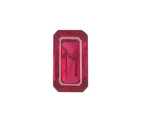 0.83ct Octagonal Shape Pigeon's Blood Natural Burma Ruby 6.99 x 3.93 x 2.67 mm GIA #1206450041 #B3-30