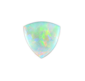 2.20ct Triangular Natural Australian Black Fire Opal Cabochon 12.08 x 11.90 x 2.72 mm GIA#1206525636