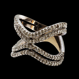 1.08CT NATURAL DIAMOND 14K WHITE GOLD RING