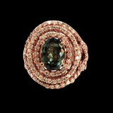 3.73CT NATURAL ALEXANDRITE 14K ROSE GOLD  RING