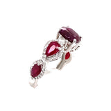 2.09CT NATURAL RUBY 14K WHITE GOLD RING