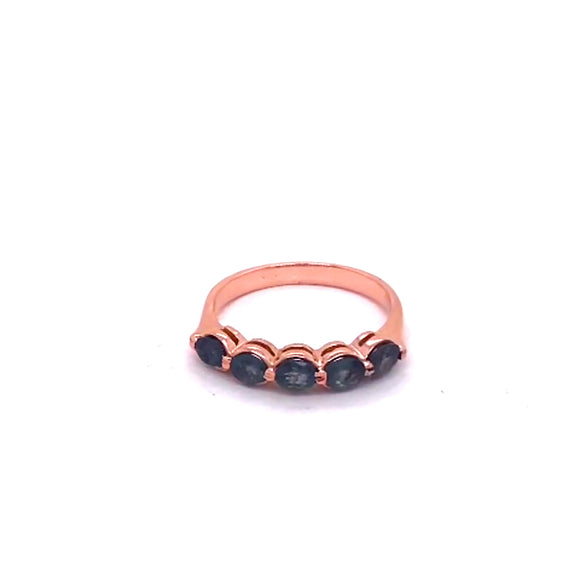 0.63CT NATURAL ALEXANDRITE 14K ROSE GOLD RING