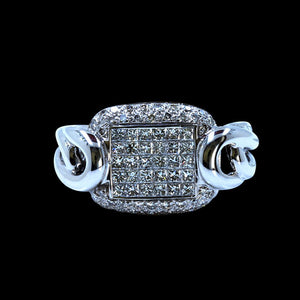 1.26CT NATURAL DIAMOND 14K WHITE GOLD RING