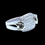 1.26CT NATURAL DIAMOND 14K WHITE GOLD RING 