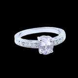 1.73CT NATURAL CEYLON PADPARADSCHA SAPPHIRE 14K WHITE GOLD RING