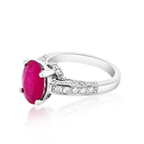 2.11CT NATURAL RUBY 14K W/G RING