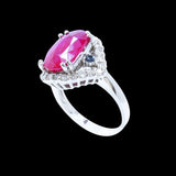 4.79CT NATURAL RUBY 14K W/G RING