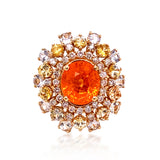 5.33CT NATURAL SPESSARTITE 14K Y/G RING