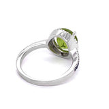 4.01CT NATURAL BURMA PERIDOT 14K W/G RING