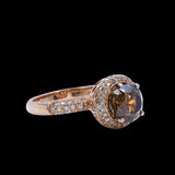 2.01ct Brown Diamond 14K Rose Gold Ring