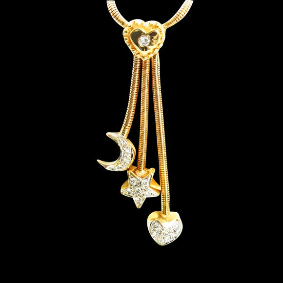 0.50ct Approx Diamond 14K Yellow Gold Necklace
