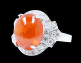 19.62ct Spessartite 14K White Gold Ring