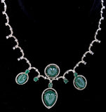 51ct Emerald 14K White Gold Necklace