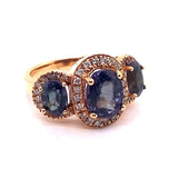 5.49ct NATURAL SAPPHIRE 18K Rose Gold Ring