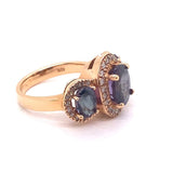 5.49ct NATURAL SAPPHIRE 18K Rose Gold Ring