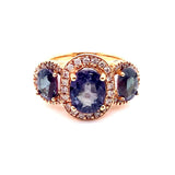 5.49ct NATURAL SAPPHIRE 18K Rose Gold Ring