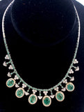 GIA Certified 18.15ct Natural Emerald 14K and 18K W/Y Gold Necklace