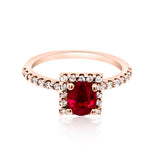 0.99ct Ruby 14K Rose Gold Ring