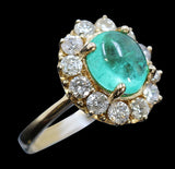 2.69ct Emerald 14K Yellow Gold Ring