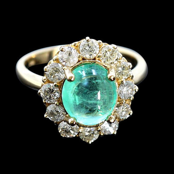 2.69ct Emerald 14K Yellow Gold Ring