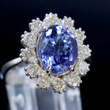 2.40ct Approx Tanzanite 14K White Gold Ring