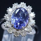 2.40ct Approx Tanzanite 14K White Gold Ring