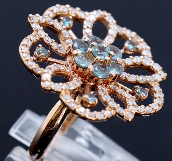 1.19ct Alexandrite 14K Rose Gold Ring