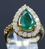 3.14ct Emerald 14K White Gold Ring