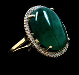 21.04ct Emerald 14K White Gold Ring