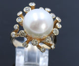 13.5mm South Sea Pearl 14K YellowGold Ring