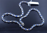 42.17ct Blue Sapphire 14K White Gold Necklace