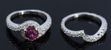 1.68ct Ruby 14K White Gold Ring