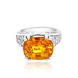 10.12ct Yellow Sapphire 14K White Gold Ring