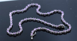 15.71ct Pink Sapphire Diamond 1.27ct Necklace