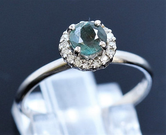 0.79ct Alexandrite 14K White Gold Ring